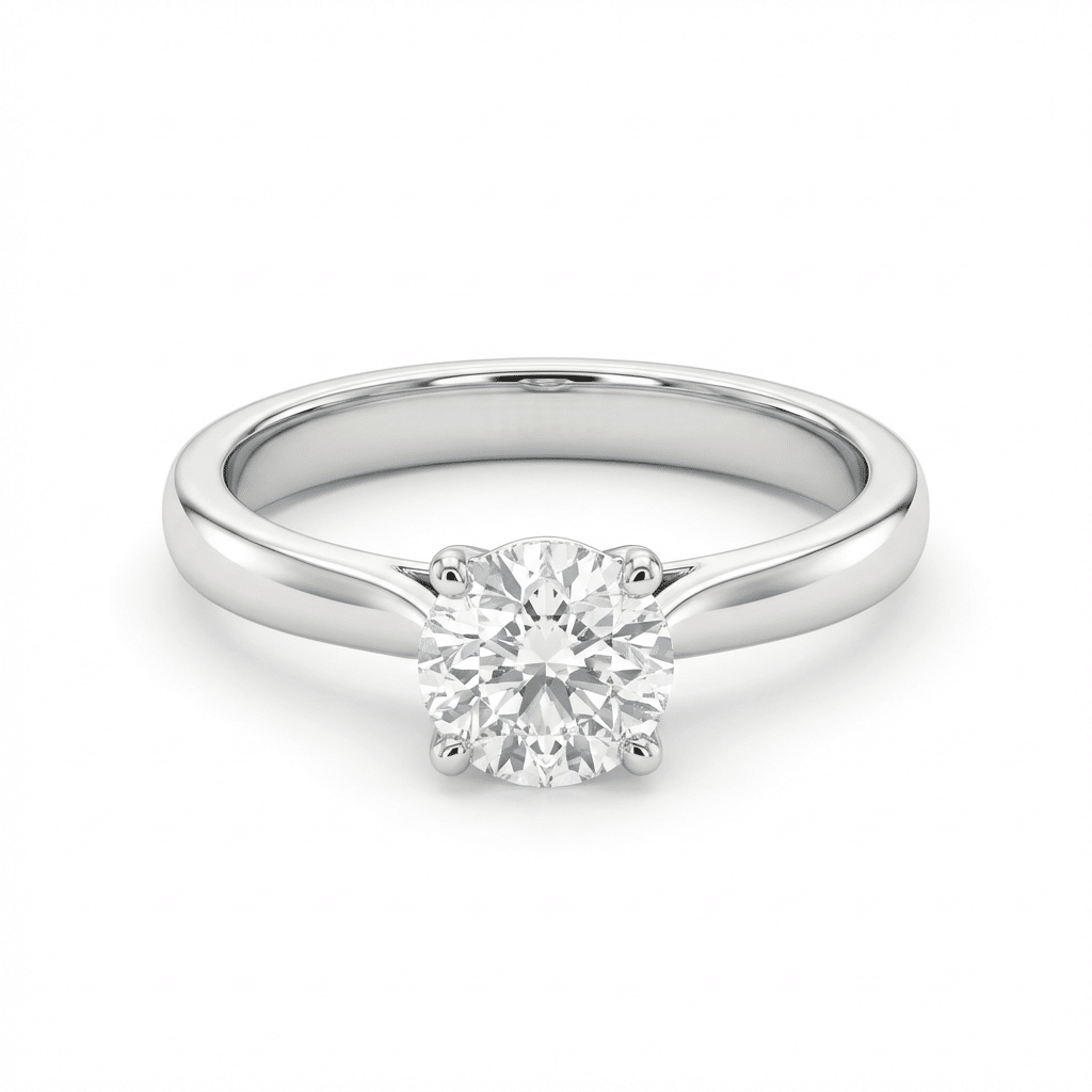Private label lab-grown diamond engagement ring