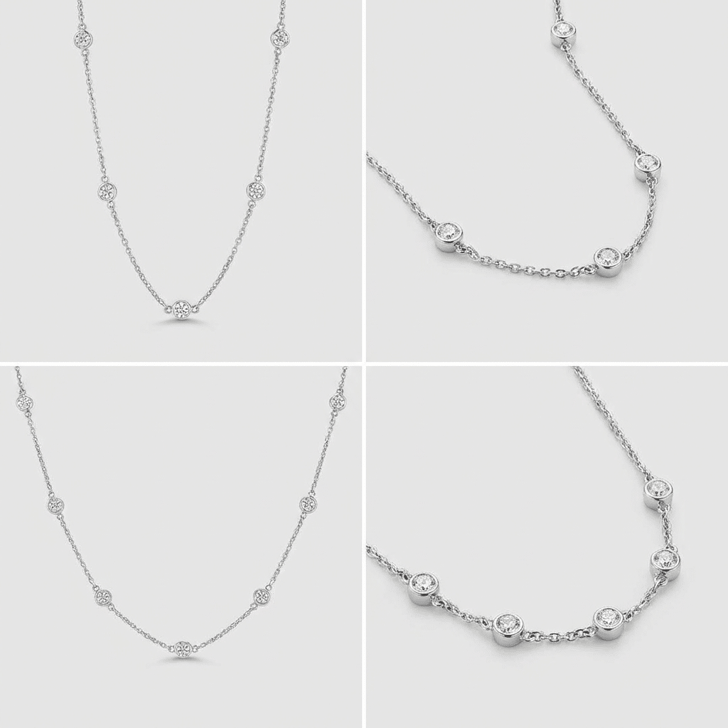 Private label lab-grown diamond necklace