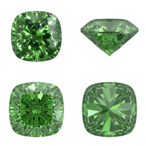 Green Cushion Diamond