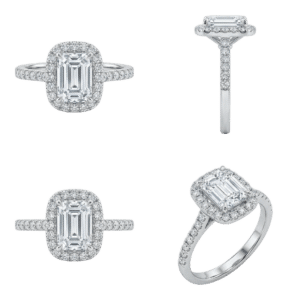 Halo Emerald Ring