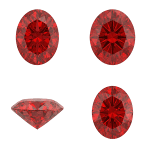Red Oval Diamond