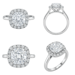 Halo Cushion Ring
