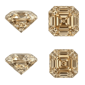 Champagne Asscher Diamond