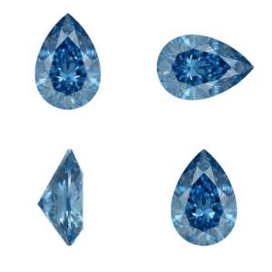 Blue Pear Diamond