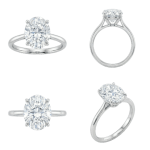 Solitaire Oval Ring