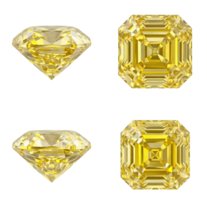 Yellow Asscher Diamond