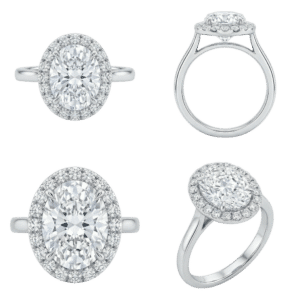 Halo Oval Ring