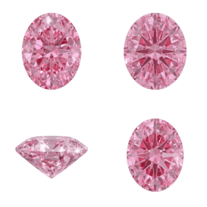 Pink Oval Diamond
