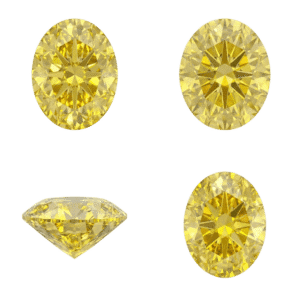 Yellow Oval Diamond