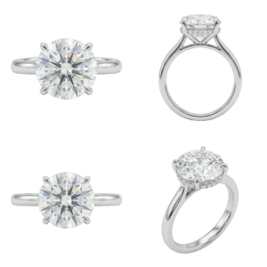 Hidden Halo Round Ring