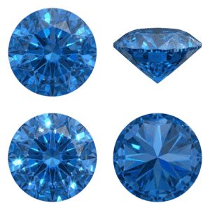 Blue Round Diamond