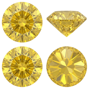Yellow Round Diamond
