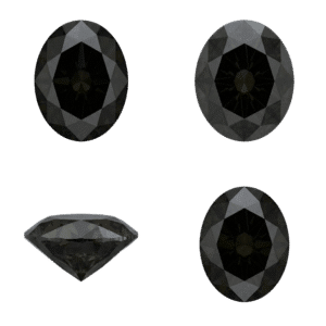 Black Oval Diamond