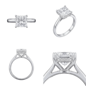 Hidden Halo Princess Ring