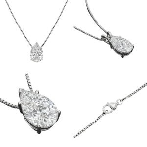Pear Solitaire Necklace