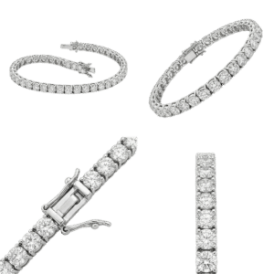 Round Tennis Bracelet Pear