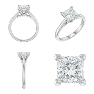 Solitaire Princess Ring