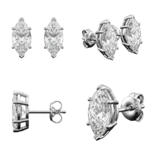 Marquise Diamond Stud Earrings