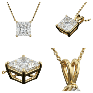 Princess Pendant - Yellow Gold
