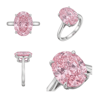 Fancy Pink Oval Ring