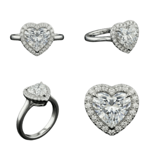 Solitaire Heart Ring