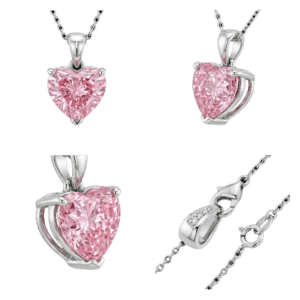 Fancy Pink Heart Pendant