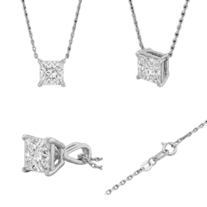 Princess Solitaire Necklace