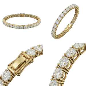 Round Tennis Bracelet - Yellow Gold