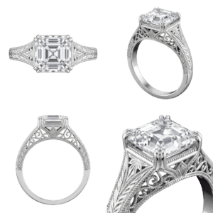 Vintage Asscher Ring