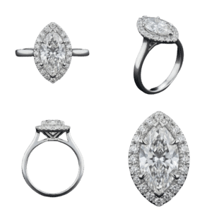 Halo Marquise Ring