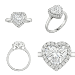 Halo Heart Ring