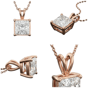 Princess Pendant - Rose Gold