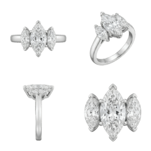 Three-Stone Marquise Ring