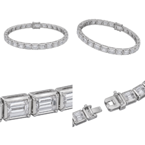 Platinum Baguette Diamond Bracelet