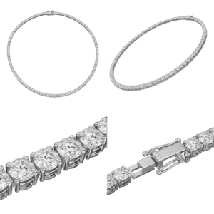 Platinum Diamond Tennis Necklace