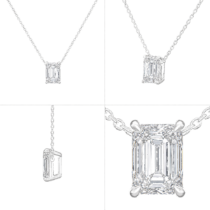 Platinum Emerald Pendant