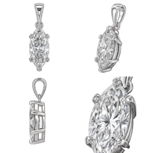 Platinum Marquise Pendant