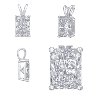 White Gold Radiant Pendant