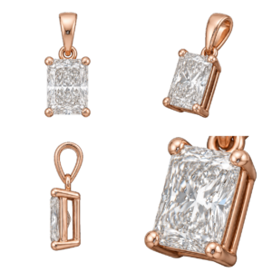Rose Gold Radiant Pendant