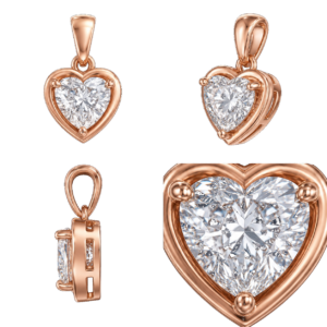 Rose Gold Heart Pendant