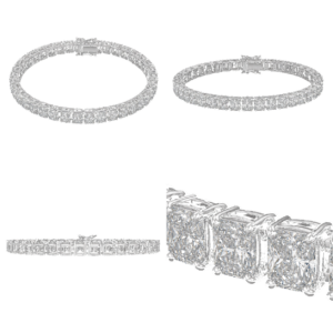 Platinum Radiant Diamond Bracelet