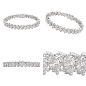 Platinum Marquise Diamond Bracelet