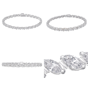 White Gold Marquise Diamond Bracelet