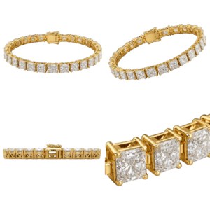 Yellow Gold Radiant Diamond Bracelet