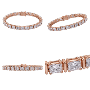 Rose Gold Radiant Diamond Bracelet