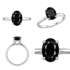 Fancy Black Oval Ring